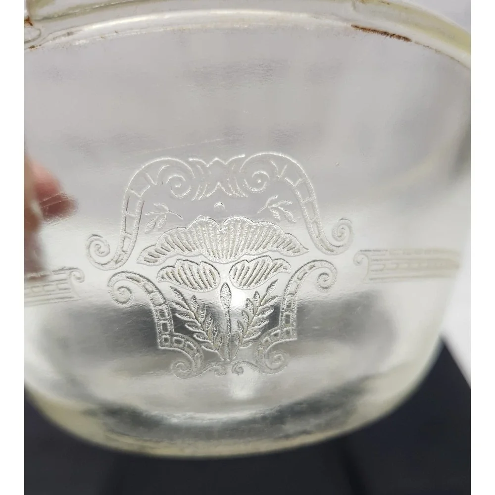 Glasbake Vintage Antique 1 Qt Covered Casserole‎ Dish With Lid